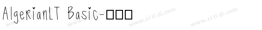 AlgerianLT Basic字体转换